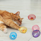 Jecery multi color cat play coils detailed perspective tracking toy.