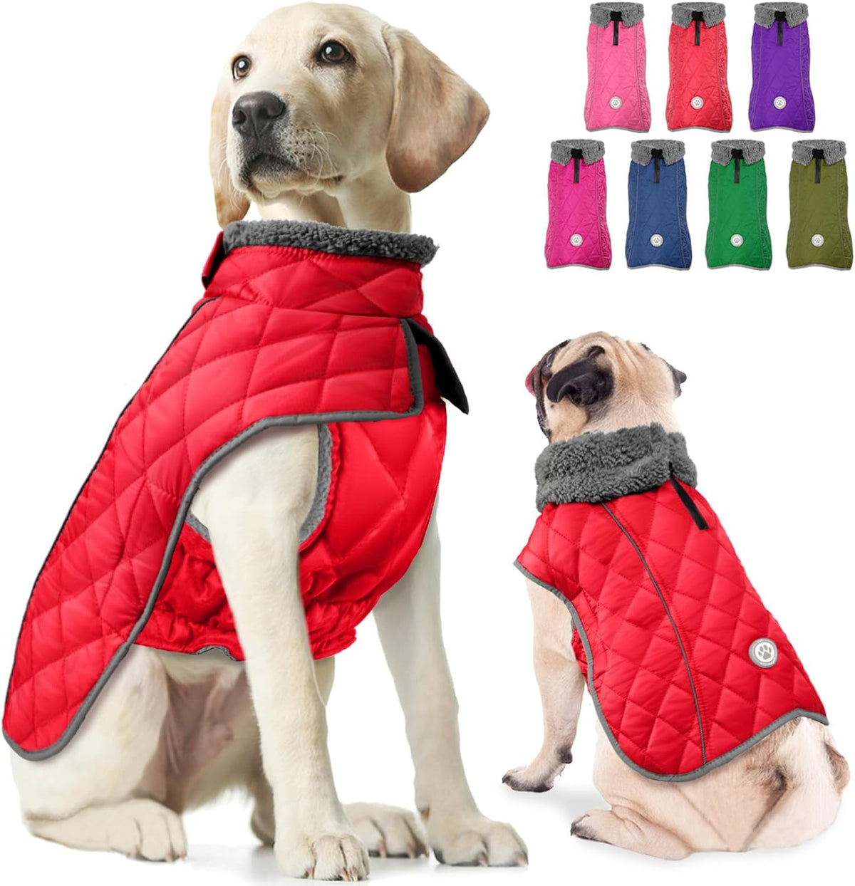 Fragralley Dog Winter Coat, Waterproof Windproof Reflective Fleece Jacket with Harness Hole, Warm Snow Vest for Small Medium Large Dogs, Ideal Gifts - Image 11