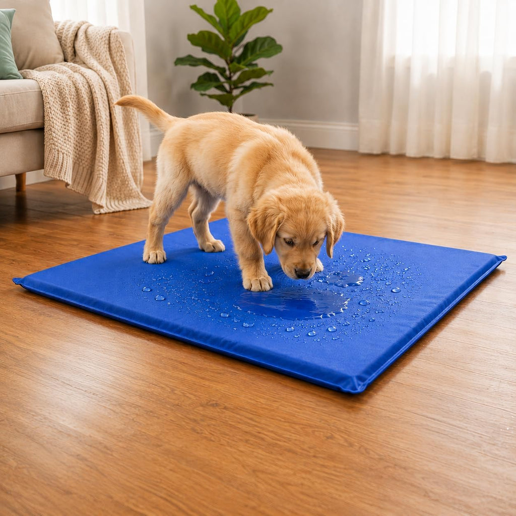 Veehoo Dog Crate Pad, Double-Sided Waterproof Crate Mat Bed, Outdoor Kennel Mat Pet Sleeping for Medium Large Dogs, Clooling, Waterproof, Wipeable, Anti-Slip, Kennel Pads 30 x 22 Inch, Gray - Image 10