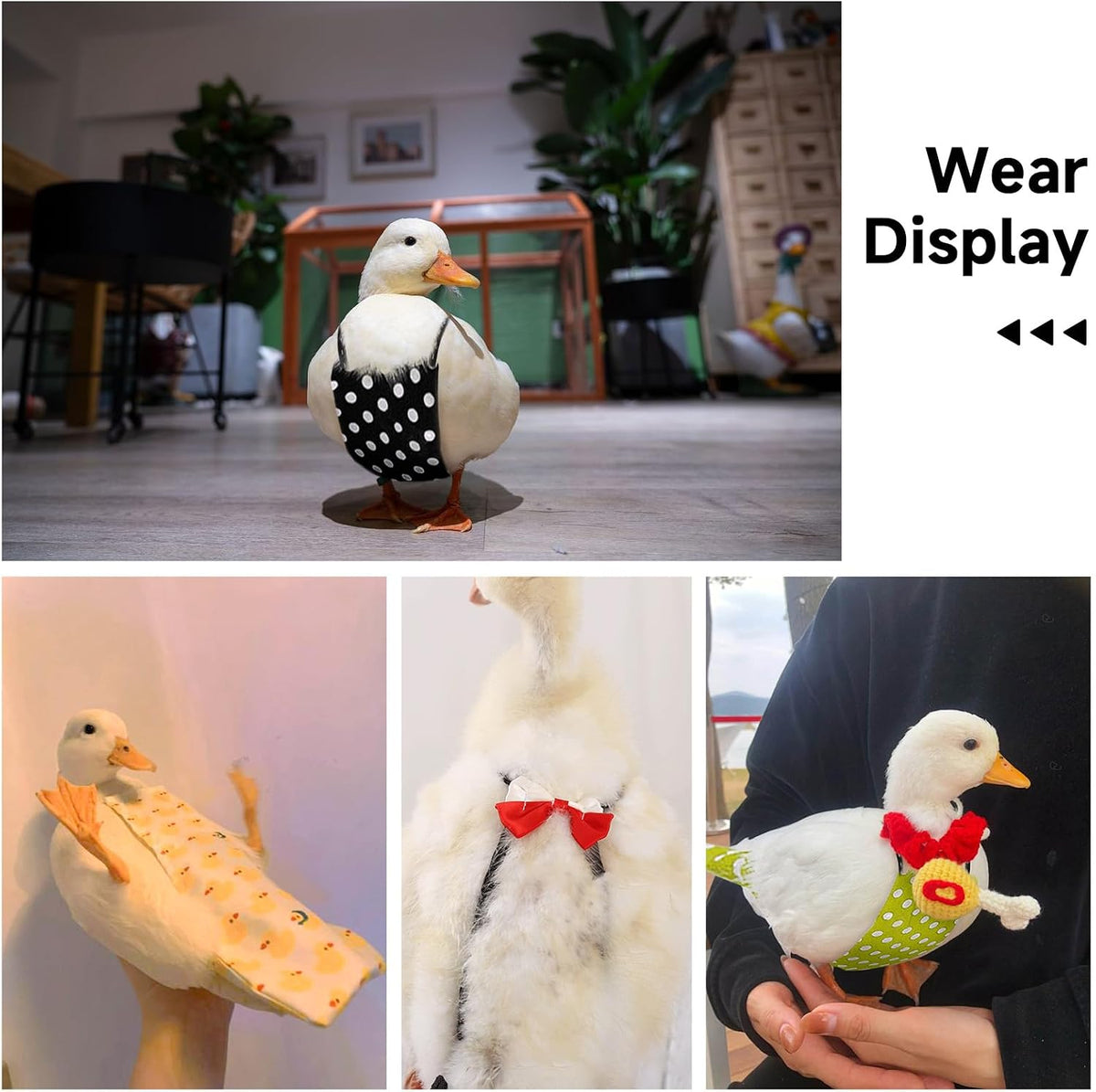 Reusable poultry diaper cloth laid flat to show overall design