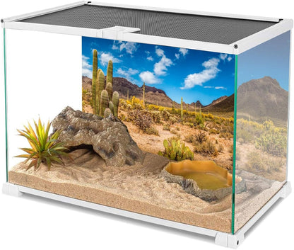 Blue sky oasis polyester background for thirty six inch reptile tank