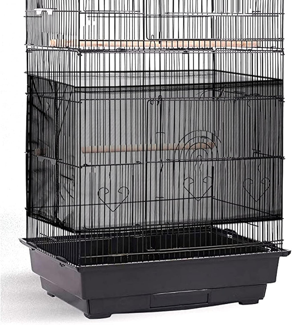 Instructional diagram for installing Shappy bird cage feather guard