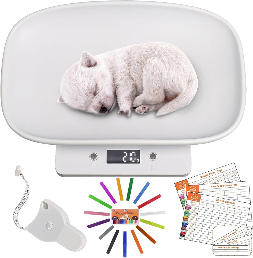 Digital Small Animals Scales for Weighing with Tape Measure, Puppy Whelping Scale Weigh Your Kitten, Rabbit with High Precision, Multifunction Electronic Baby Scales for Small Dogs Cats Crawl Pet - Image 11