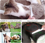 Pet grooming comb kit for flea and tick removal