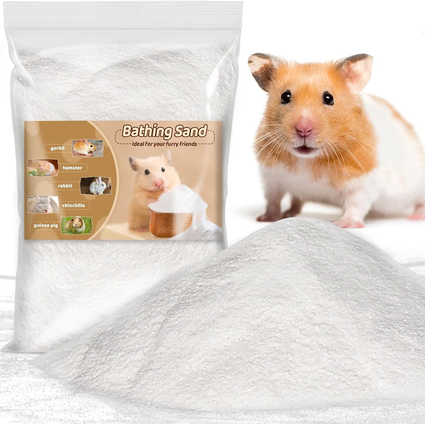 Sukh Hamster Desert Bath Sand 14 Ounce bottle front view