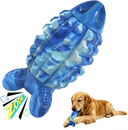 Purple Yineya chew toy on grass for outdoor play