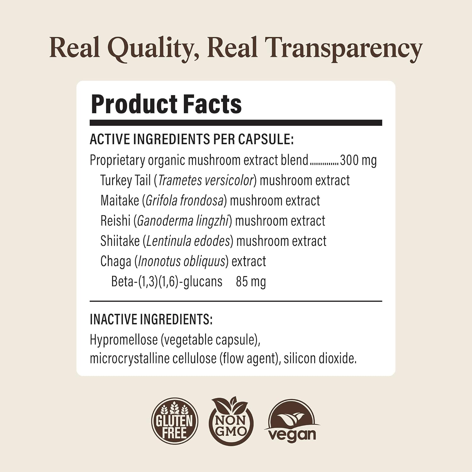 Real Mushrooms Pet Defenders packaging highlighting ninety vegetable capsules