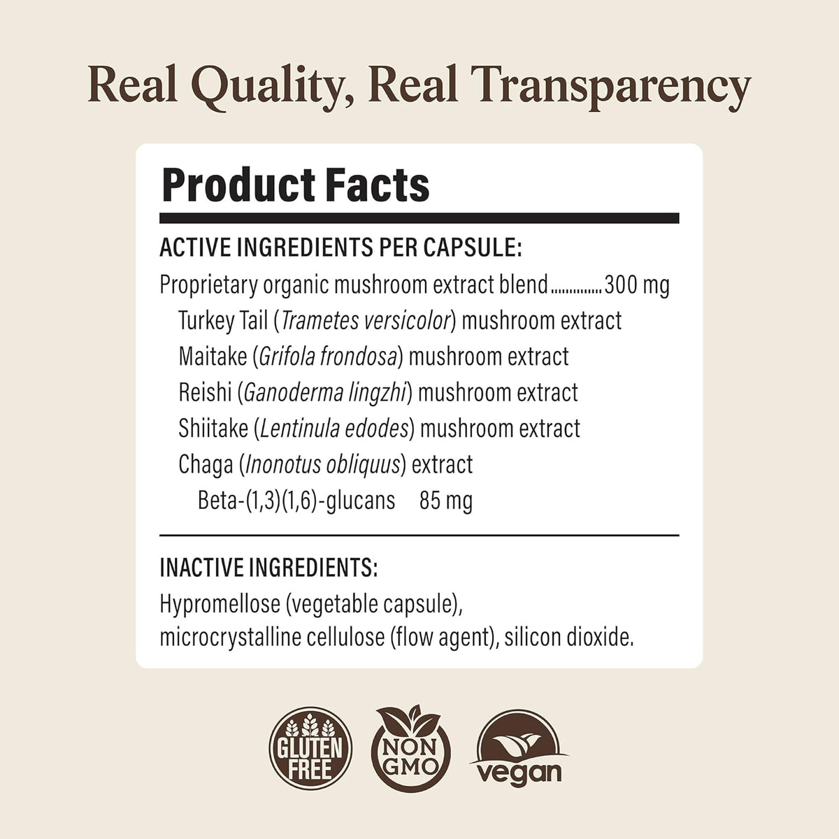 Real Mushrooms Pet Defenders packaging highlighting ninety vegetable capsules