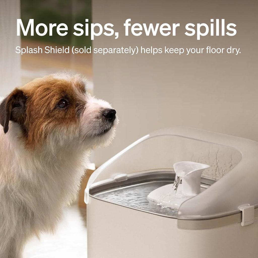 Components of Petlibro stainless steel fountain and filtration system