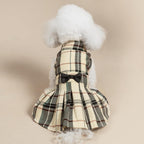 PUPTECK classic checkered puppy skirt outfit perfect for birthday parties.