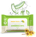 Diamond Wipes Tender Touch Hemorrhoid Wipes front packaging showing 48 count