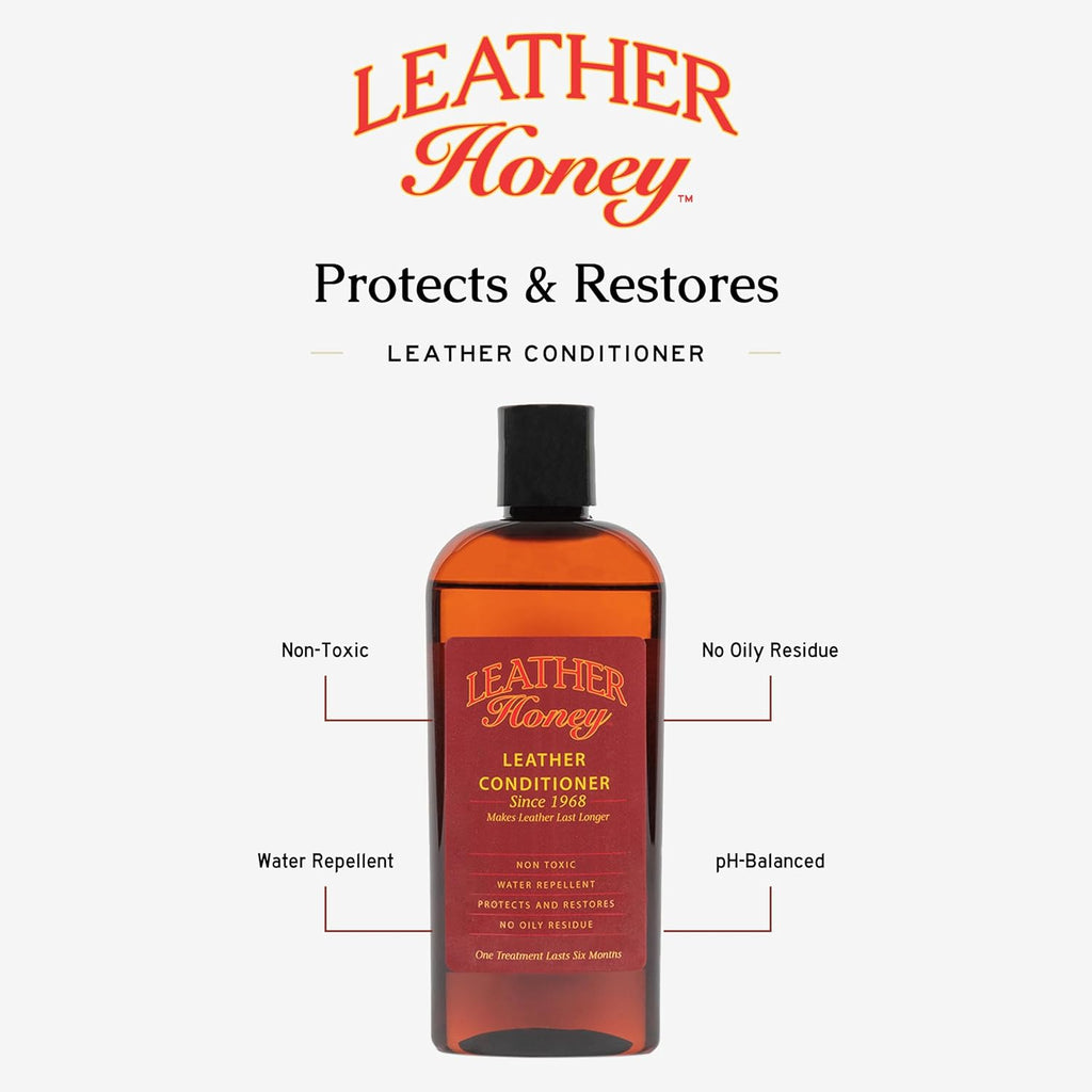 Leather Honey concentrated leather cleaner four ounce bottle formula