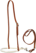 Showman Argentina Cow Leather Rubber Noseband Tie Down front view premium western horse tack