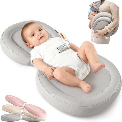 Mamatepe waterproof baby changing pad gray front view