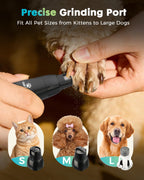 Heavy duty rechargeable dog shaver being used on a thick coat for home grooming.