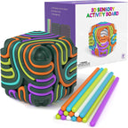 Accevo 3D Sensory Activity Board front view showcasing the game controller design and silicone textured surfaces.