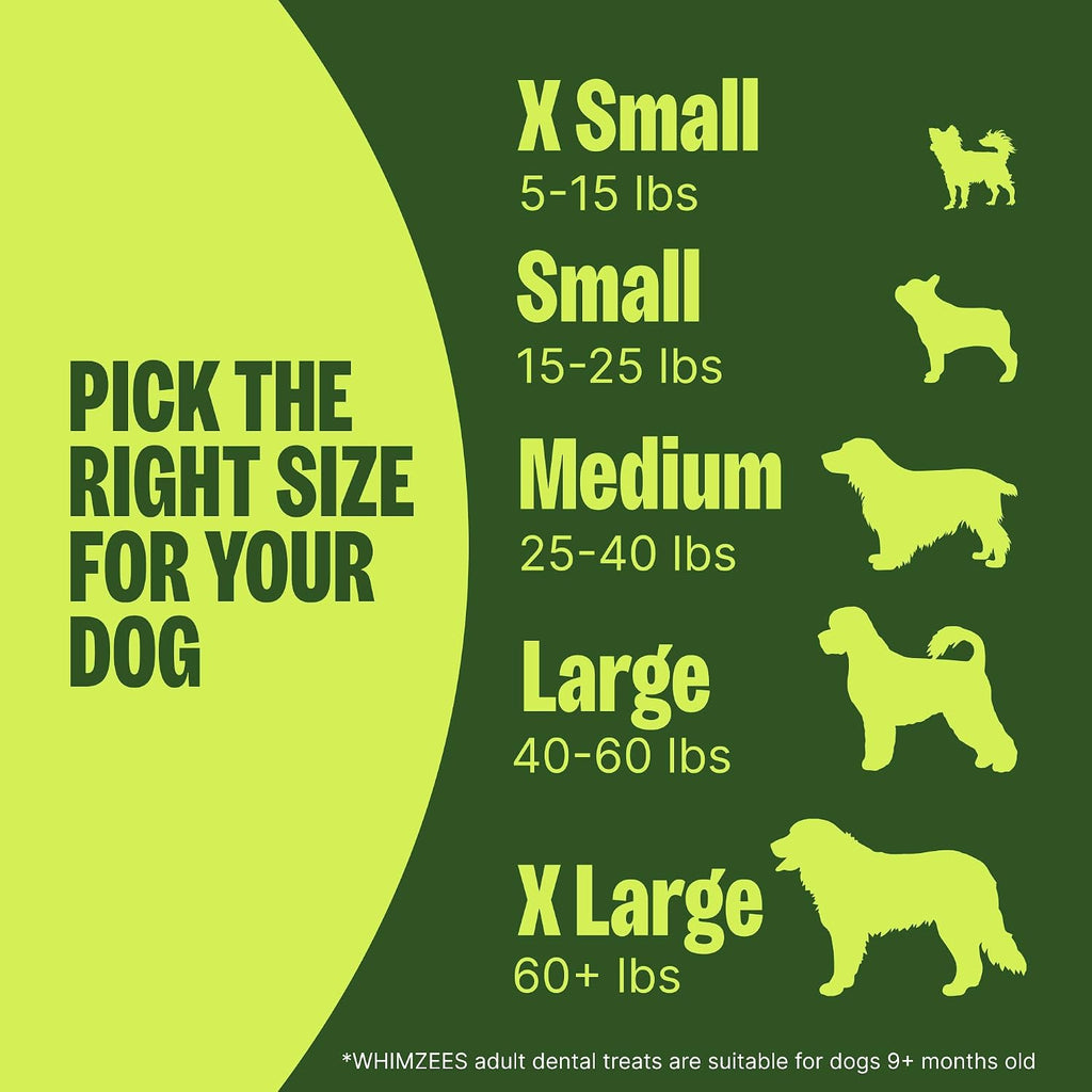 Wellness WHIMZEES premium imported pet dental chew product group display