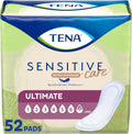 Tena Sensitive Care ultimate incontinence pads fifty two count front packaging view