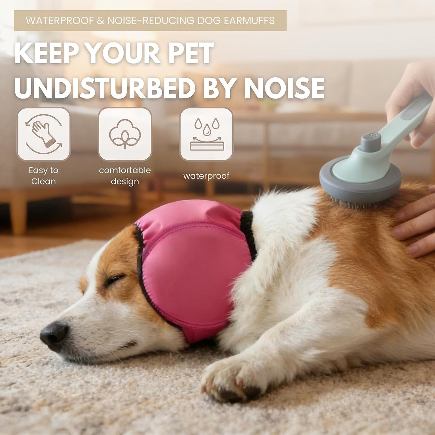 Packaging of the premium imported USA pet grooming accessory showing medium size specifications.