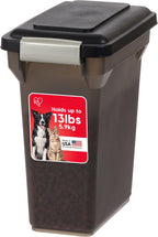 IRIS USA Dog Food Storage Container, Airtight Lid, 2-Cup Scoop, Up to 13 Pounds Pet Food Storage, Versatile Pet Food Bin, Treats, BPA Free, Dark Gray - Image 11