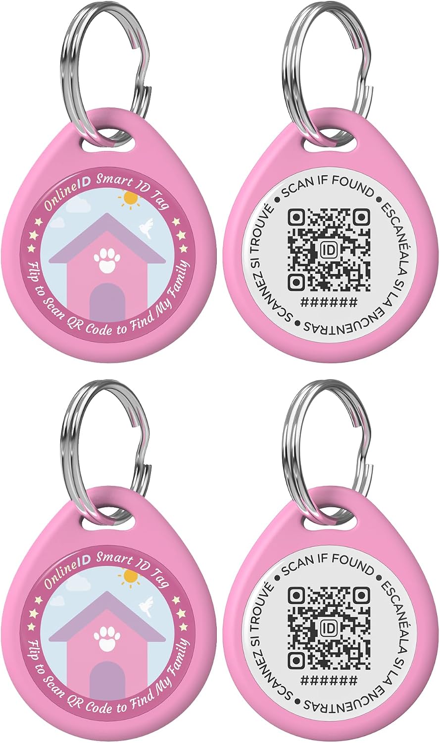 1 Pack Personalized Cat Tags,QR Code Pet ID Tags with Online Profile systerm,Editable Any Names and Phone numbles,Black,S - Image 9