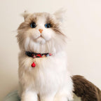 USA imported safety cat collars displaying the detachable pink warning bell and decorative pendant charm.