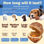 Nutritious spherical dog training treats for plaque removal