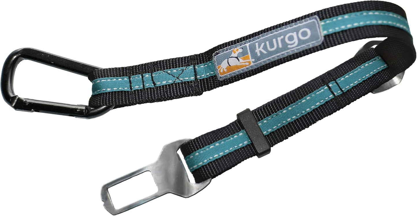 Kurgo Direct to Seatbelt Tether - Easy-Use Dog Car Harness Clip - Adjustable Ride Strap - Universal Fit for Most Vehicles - All Steel Hardware - Backseat Restraint - Orange - Image 9