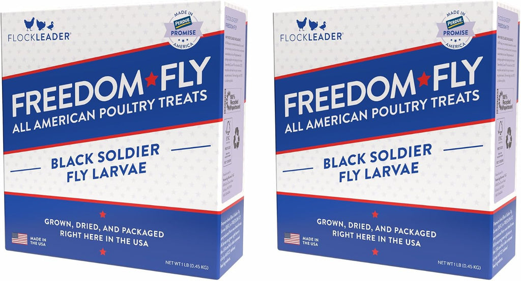 FLOCKLEADER Freedom Fly, All American Dried Black Soldier Fly Larvae Poultry Treats, 1 lb - Image 10