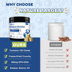Nature Target wild Alaskan salmon oil for dog itch relief lifestyle view