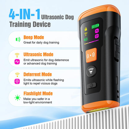 Mzorts dog training device showing triple transmitter design