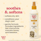 Manuka honey and chamomile anti itch dog spray bottle