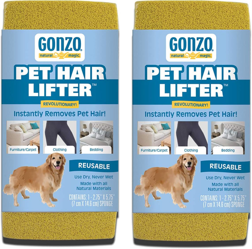 Gonzo Natural Magic Pet Hair Lifter 2 Pack front packaging view