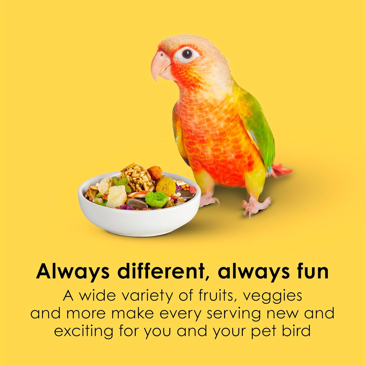 Assorted Fruits And Vegetables Blend For Small Parrots Foraging