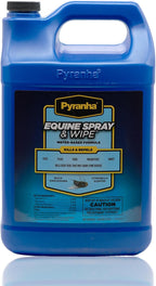 Pyranha Equine Spray And Wipe front view gallon container