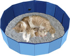 Compact storage demonstration of the foldable octagonal cat birthing station