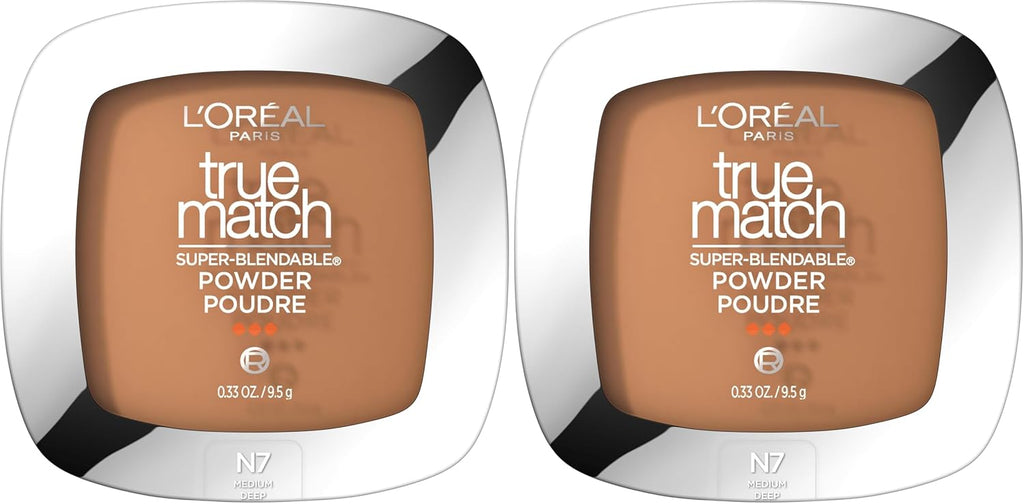 L'Oreal Paris True Match W2 Light foundation powder face makeup close up shot