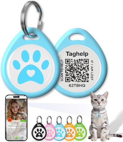 Smart QR Code Cat ID Tag - Free Forever Online Profile, No Subscription Pet Safety Tag, Instant Owner Alert on Scan, No App Required, Anti-Lost Cat ID Tag QR CodePink 1 Inch - Image 13