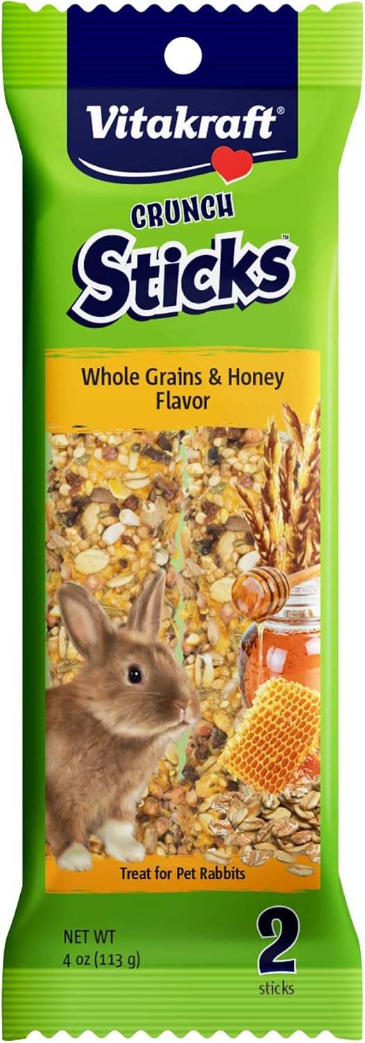 Vitakraft Crunch Sticks Rabbit Treat Wild Berry and Honey Flavor with Natural Grains and Honey Enriched with Essential Nutrients Baked on Wooden Stick to Encourage Chewing and Long Lasting Enjoyment - Image 11