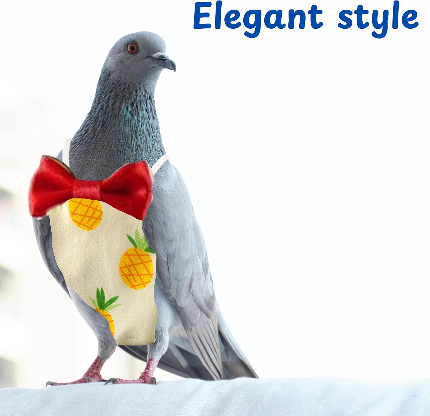 Homedy Crafts washable bird clothes for pigeons and cockatiels side profile view