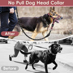 Barkless training halter for large dogs package content view