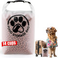 Aosnare 14-Cup Pet Food Storage Bag transparent front view for travel