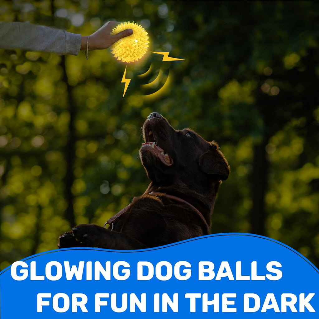 Durable thermoplastic rubber spiky dog toy ball for small dog teething