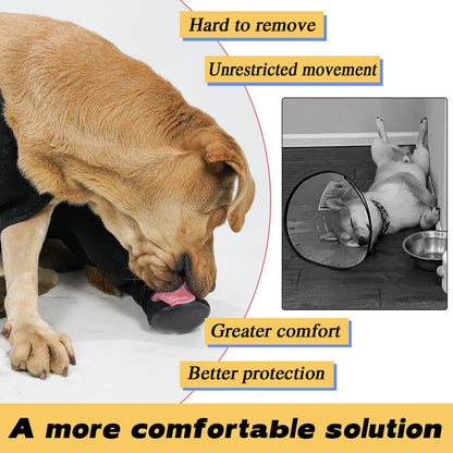 Coodeo pet recovery sleeve waterproof material close up