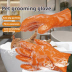 YOFANG 27.6 inch rubber pet bathing gloves arm protection