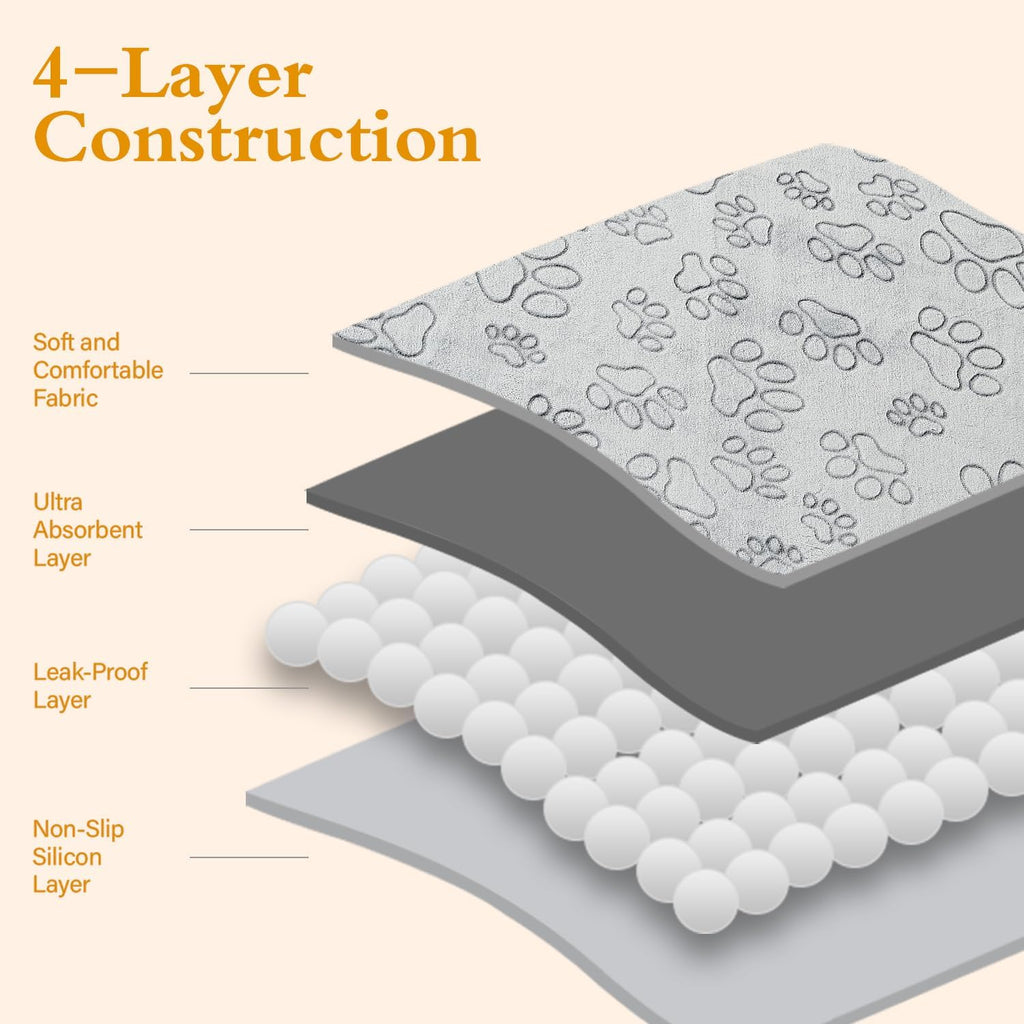 Two pack washable pee pads for dogs folded
