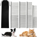 Dxlam 4 pack metal dog combs for grooming front view