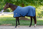 Miller's Standard Neck Fleece Cooler for Horses -Powder Blue with Navy Trim -69 - Image 10