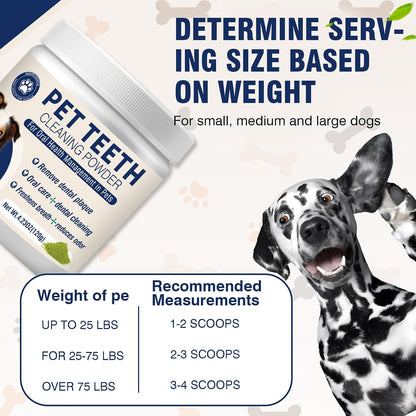 Caqorzo brushless dog oral care formula for plaque and tartar removal