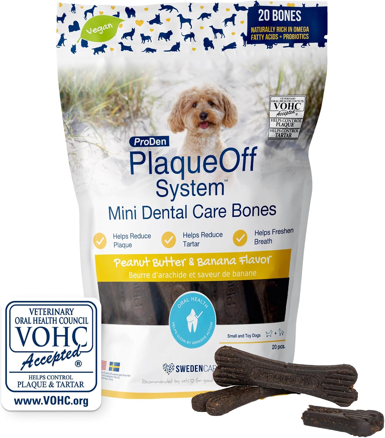 ProDen PlaqueOff System Dental Care Bones - Dog Teeth Cleaning Bones for Oral Hygiene -Medium/Large Canine Formula - Bacon Flavor -17 oz(Packaging May Vary) - Image 13